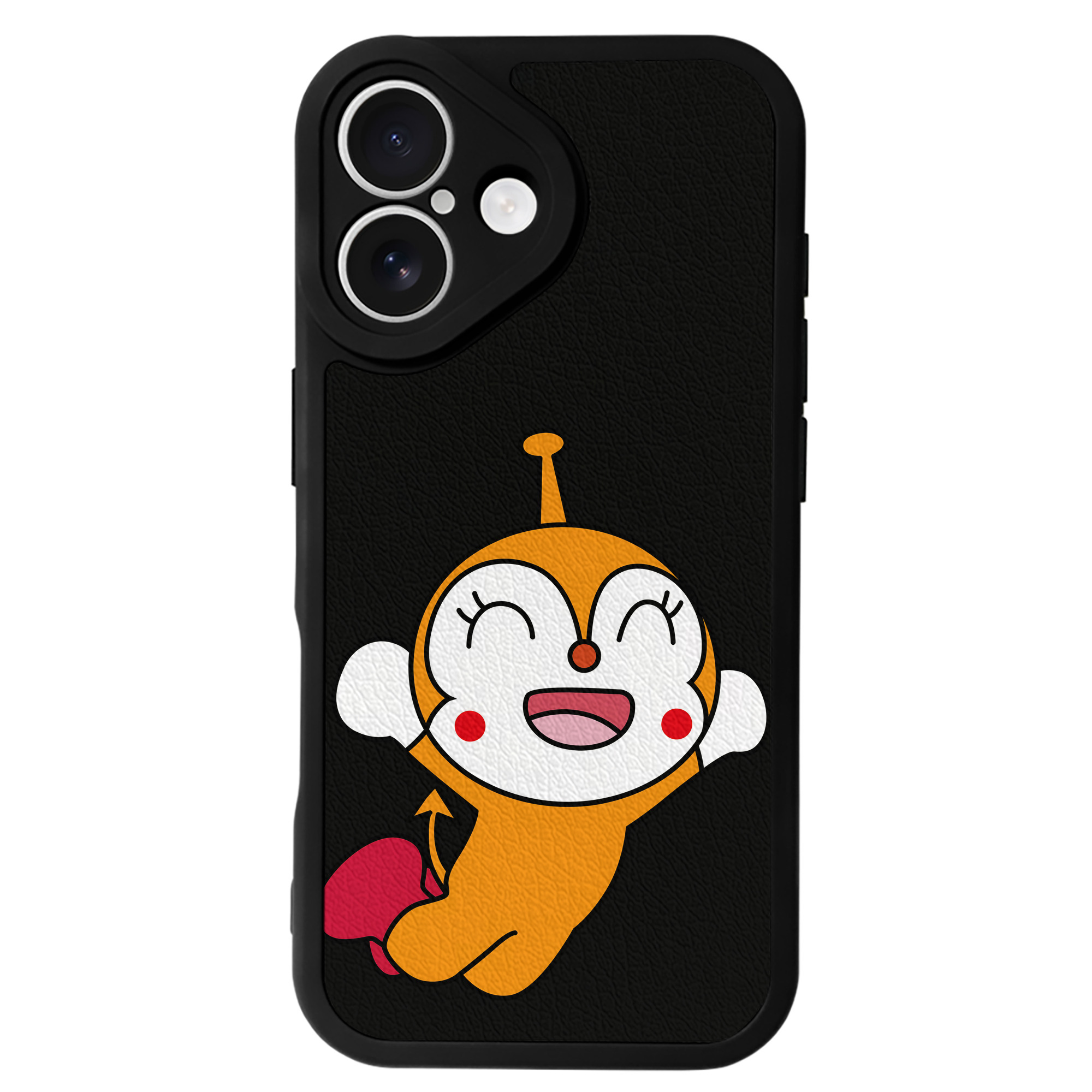 （画像用） アンパンマン Anpanman 【iPhone 16シリーズ対応】シリコンスマホケース（レザー調） 材質：シリコン